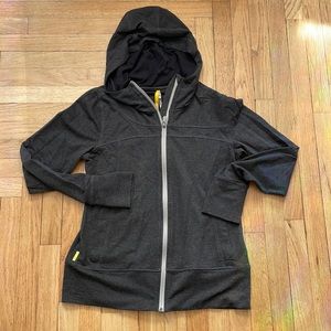 Lole women's full zip Hoodie, Medium, charcoal grey
